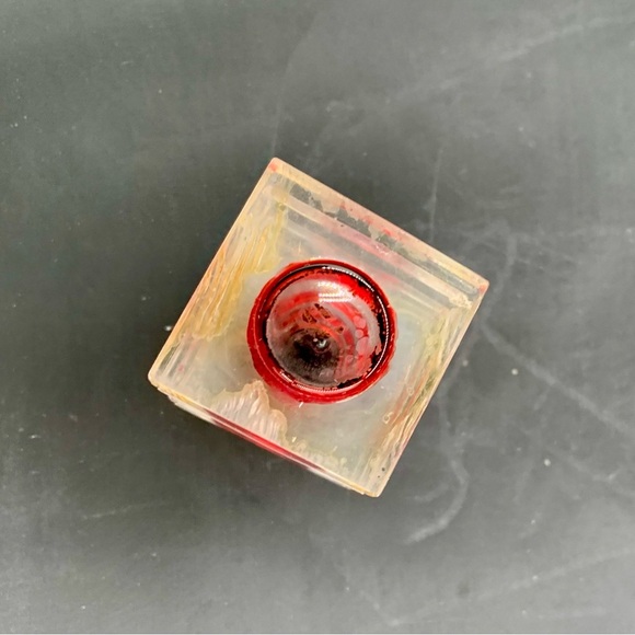 Vintage Lucite/Acrylic Red Perfume Bottle - Picture 8 of 12